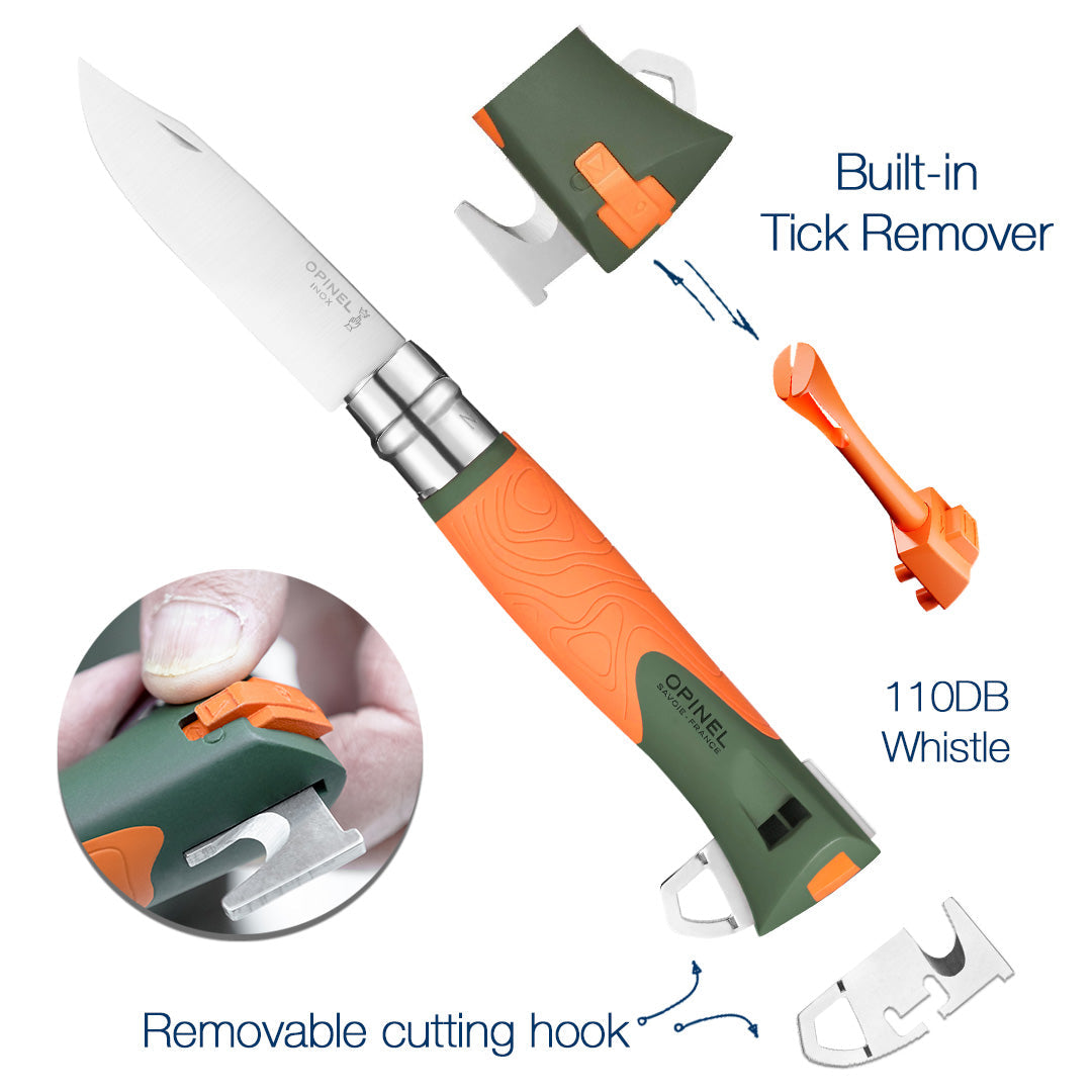 No.12 Outdoor Explore Folding Knife With Tick Remover - OPINEL USA
