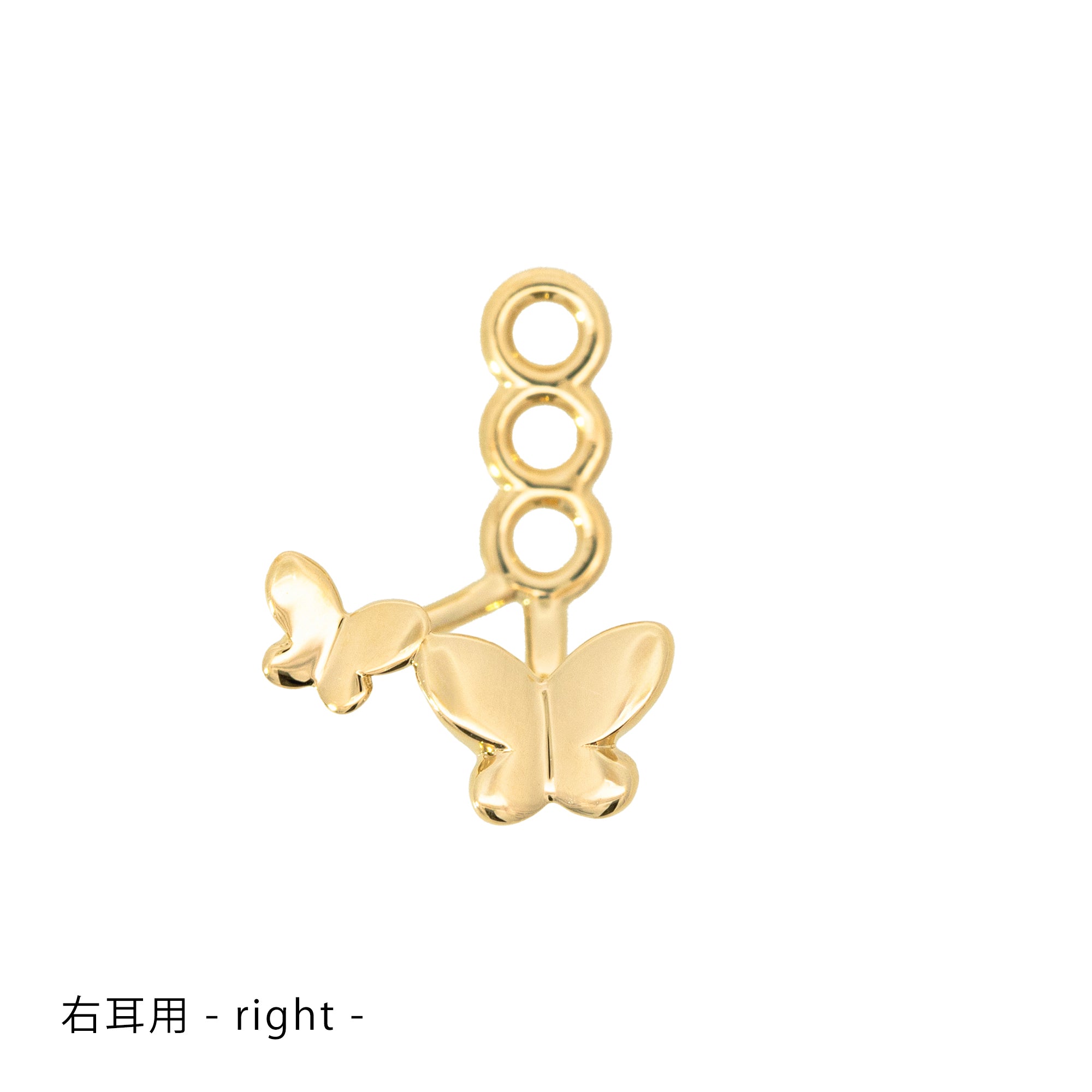 K18/Pt「フルル」ピアスチャーム（片耳用）｜【オレフィーチェ】Orefice
