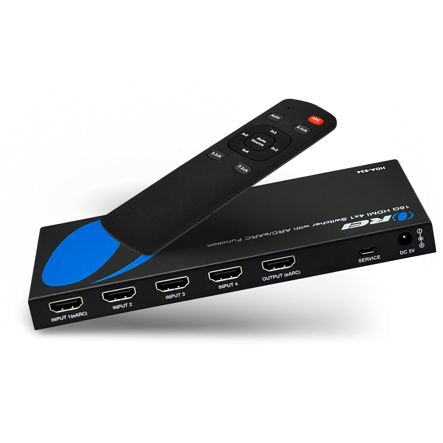 4K@60hz 4-port HDMI™ Switch (w/ eARC Output)-HDA-934 – OREI.COM