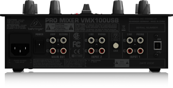 BEHRINGER(ベリンガー)/DJミキサー/VMX100USB PRO MIXER -DJ機材