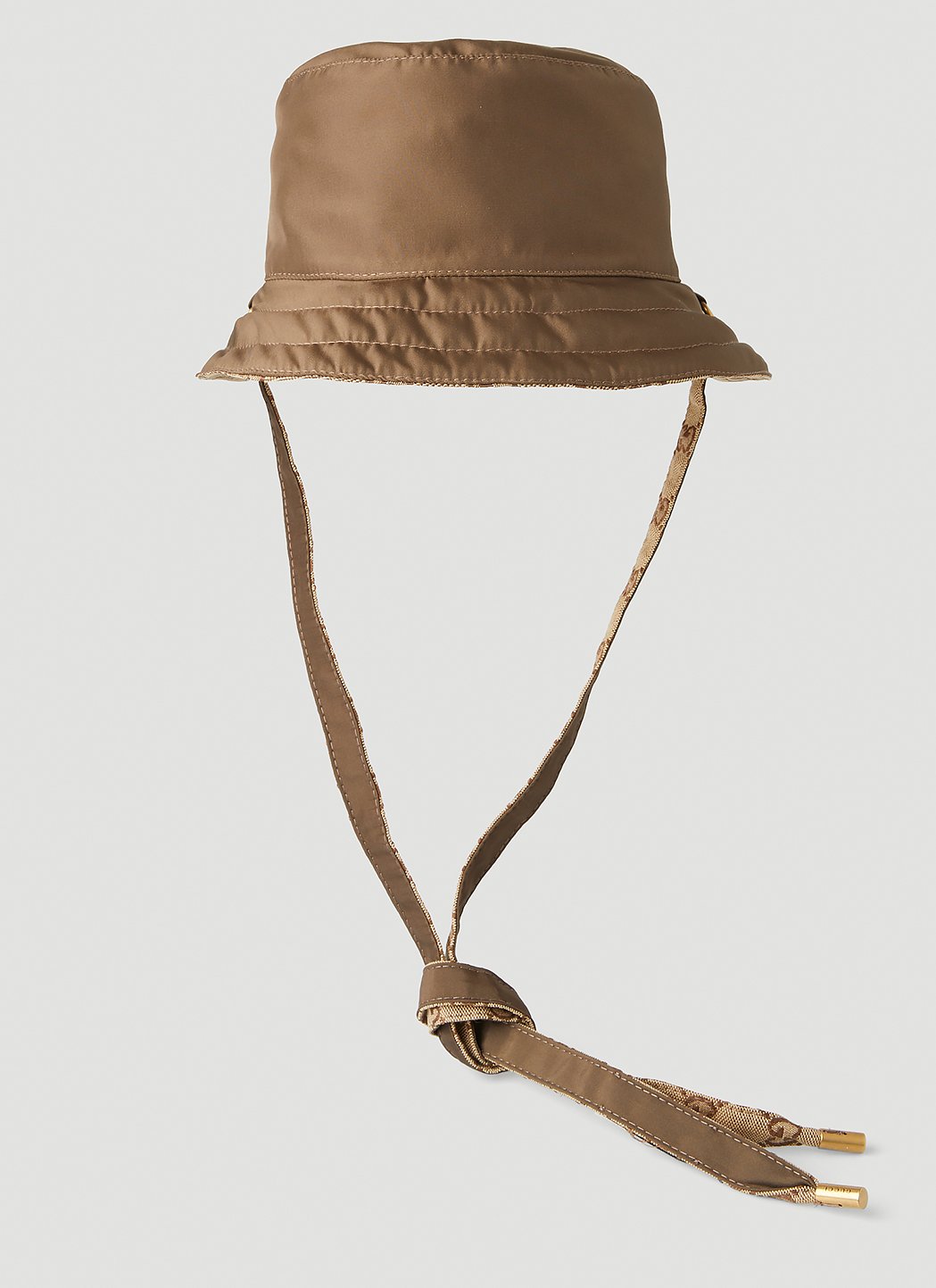 GUCCI デニムバケットハット ブラウンベルト GUCCI デニムバケット