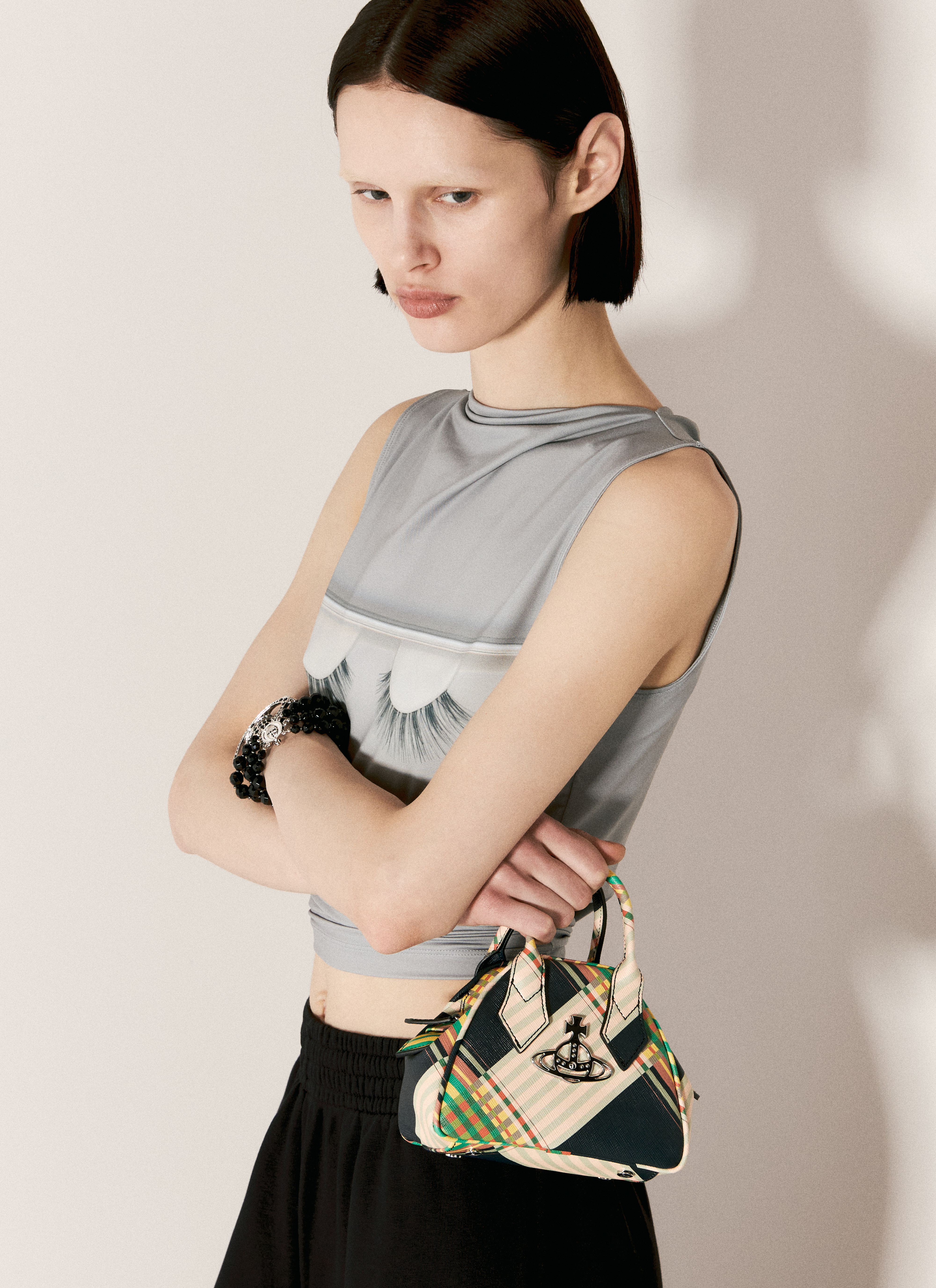 Vivienne Westwood Women's' Saffiano Mini Yasmine Handbag in