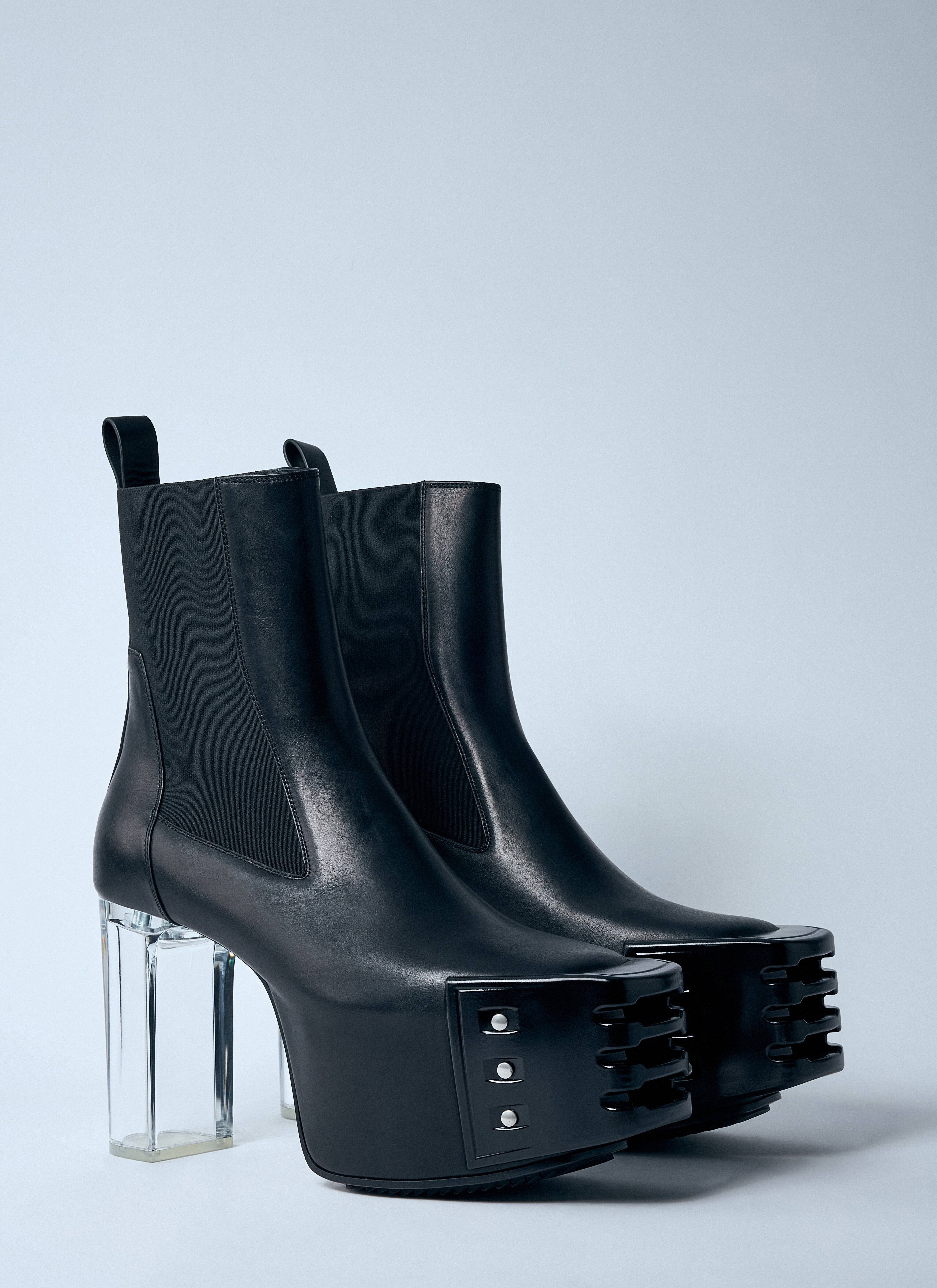 Rick Owens Men's' Porterville Grilled Kiss 45 Boots in Black | LN-CC®