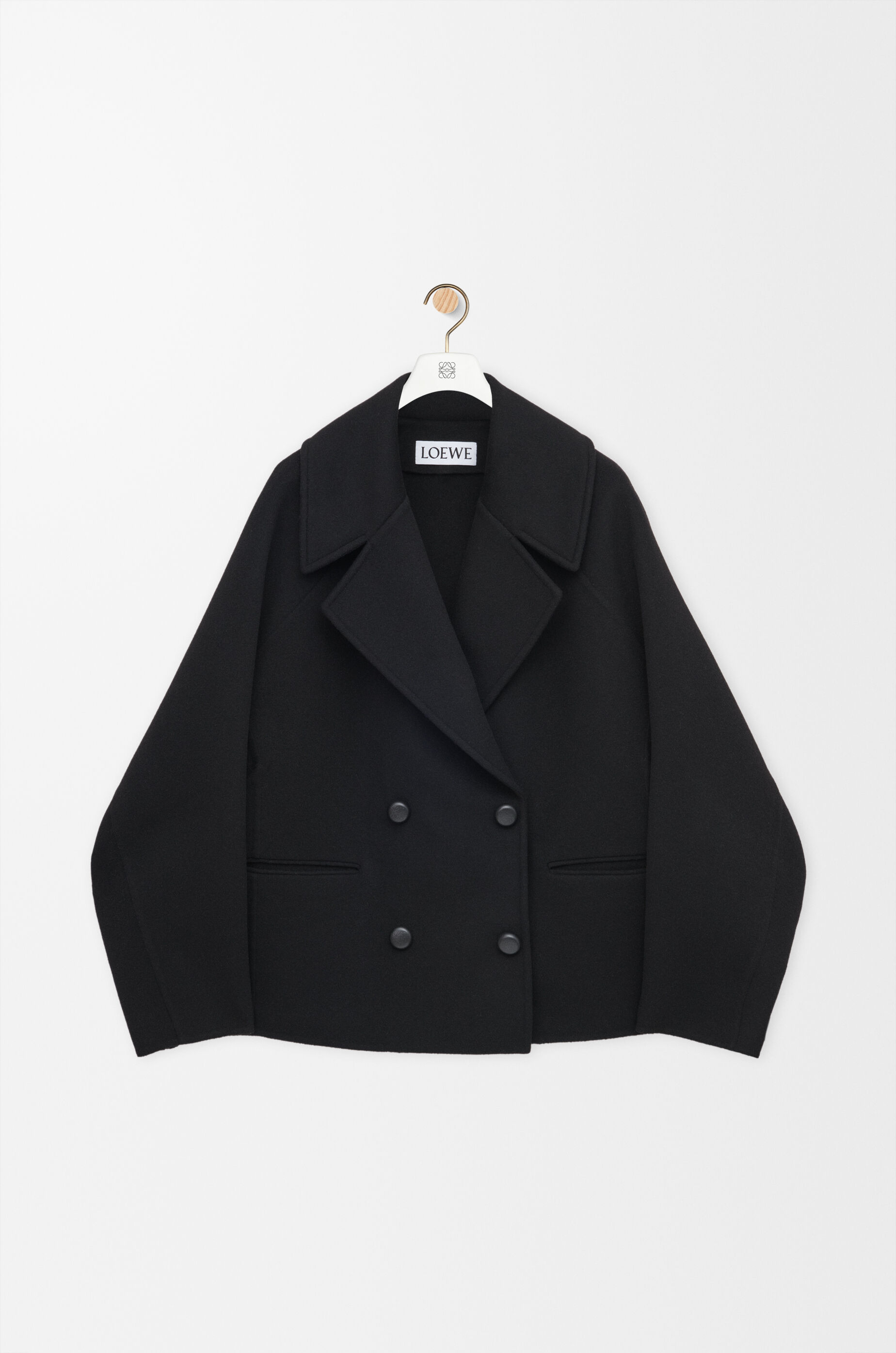 ショート コート（ウール） ブラック - LOEWE Japan official website