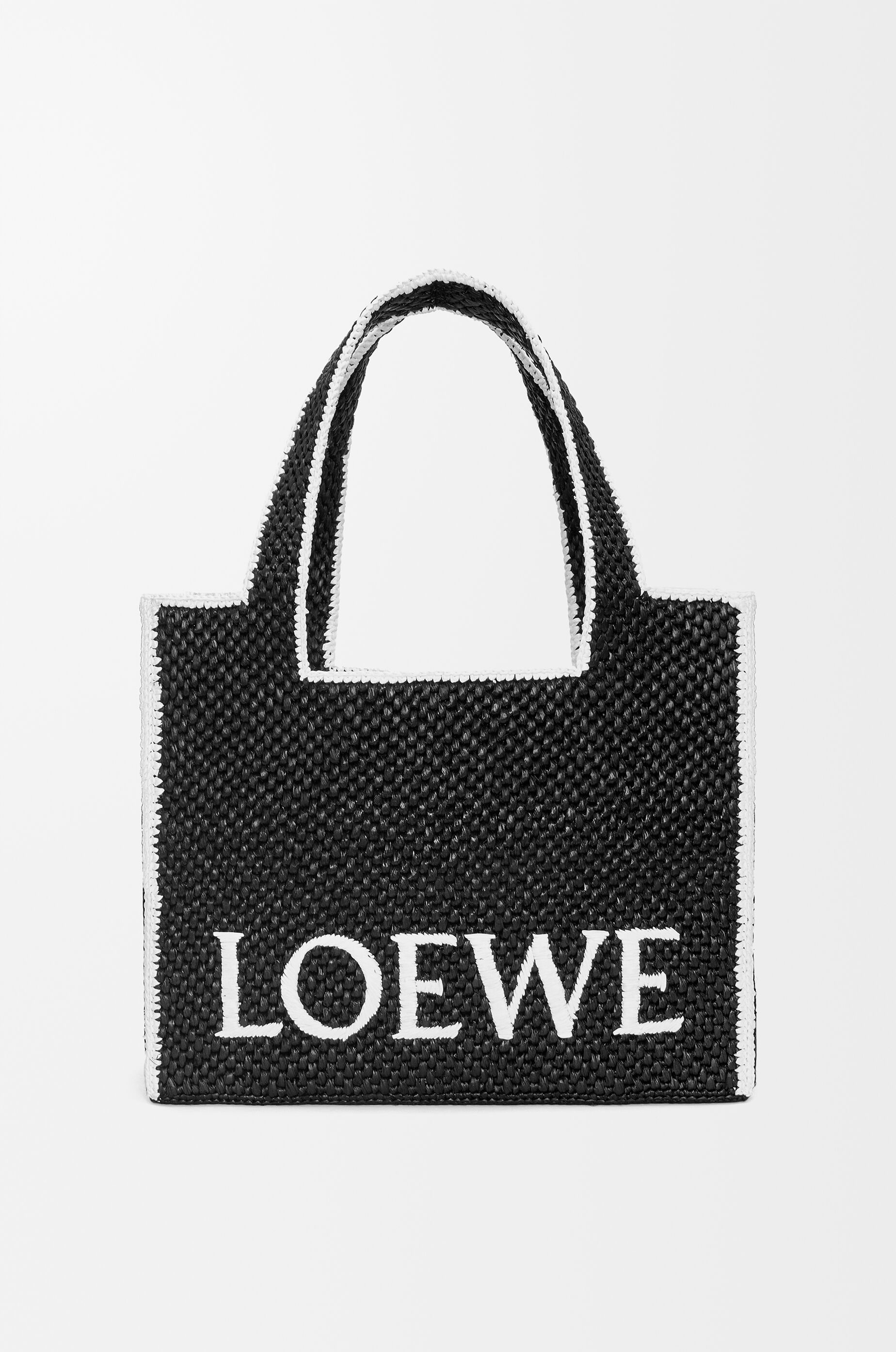 ロエベフォント トート ラージ（ラフィア） ブラック - LOEWE Japan