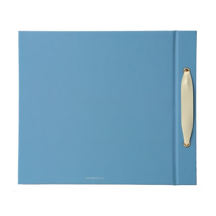 スクラップ台紙アルバム シンプル スモーキーブルー(スモーキーブルー