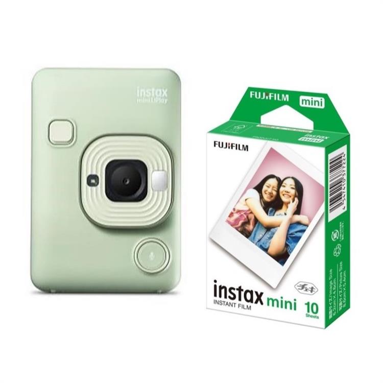 チェキ instax mini Liplay グリーン チェキ用フィルムセット(グリーン
