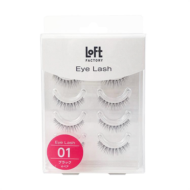 アイラッシュ 01N ブラック 4ペア入【ロフト限定】: コスメ