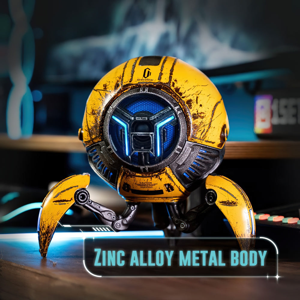 War Damaged Yellow - Gravastar Mars Pro Bluetooth Speaker