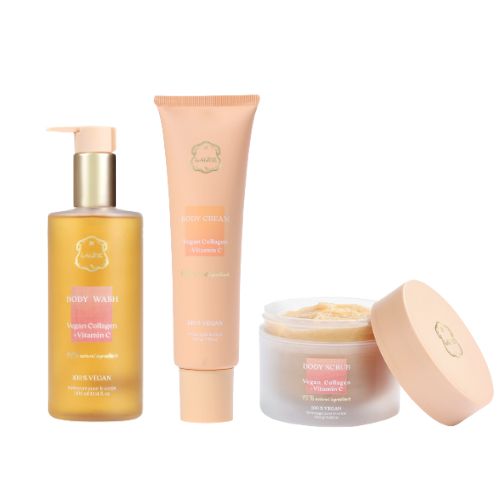 ヴィーガンコラーゲン+ビタミンC/ボディケアセット | Laline（ラリン