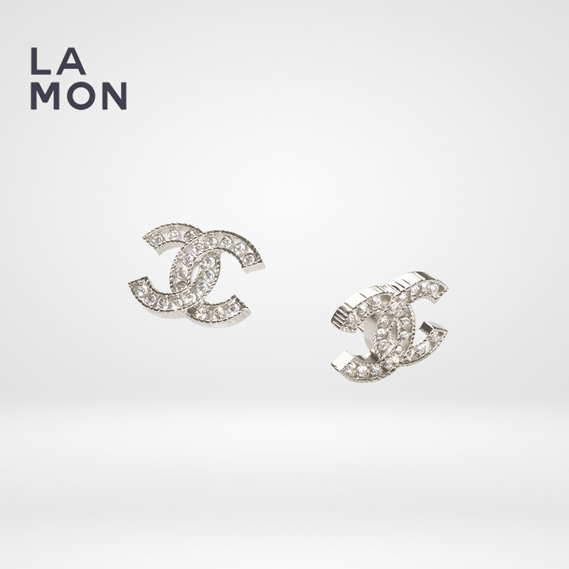 シャネル ピアス CHANEL EARRING AB7014 ココマーク メタル ストラス