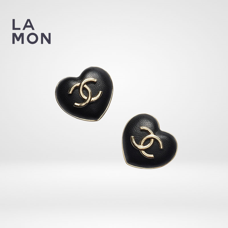 シャネル ピアス CHANEL EARRING AB9462 ココマーク メタル レザー