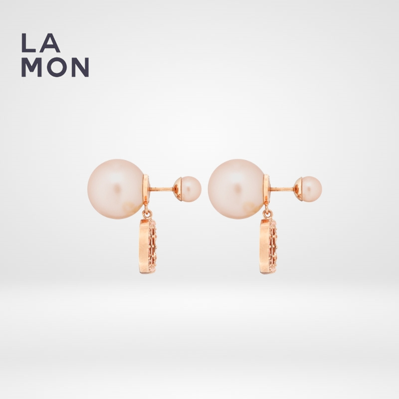 ディオール ピアス DIOR TRIBALES EARRINGS メタル レジン パール