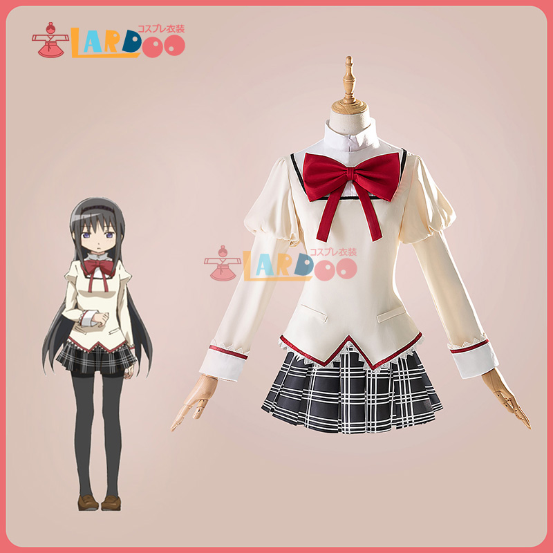 魔法少女まどか☆マギカ 暁美ほむら 制服 パニエ付き コスプレ衣装