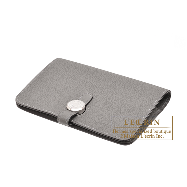 エルメス ドゴンコンパクト グリメイヤー トゴ シルバー金具