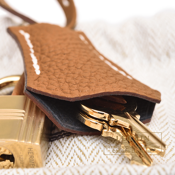 エルメス バーキンヴェルソ25 ゴールド/ グラファイト トゴ シャンパン