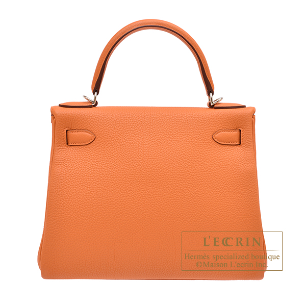 エルメス ケリー28/内縫い オレンジ トゴ シルバー金具 | エルメス
