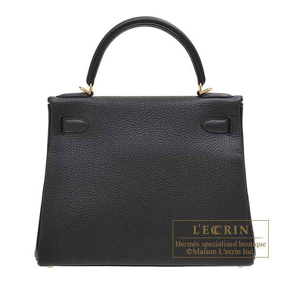 エルメス ケリー28/内縫い ブラック トゴ ゴールド金具 | エルメス