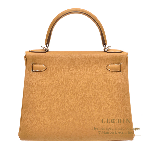 エルメス ケリー28/内縫い ナチュラルサブレ トゴ シルバー金具