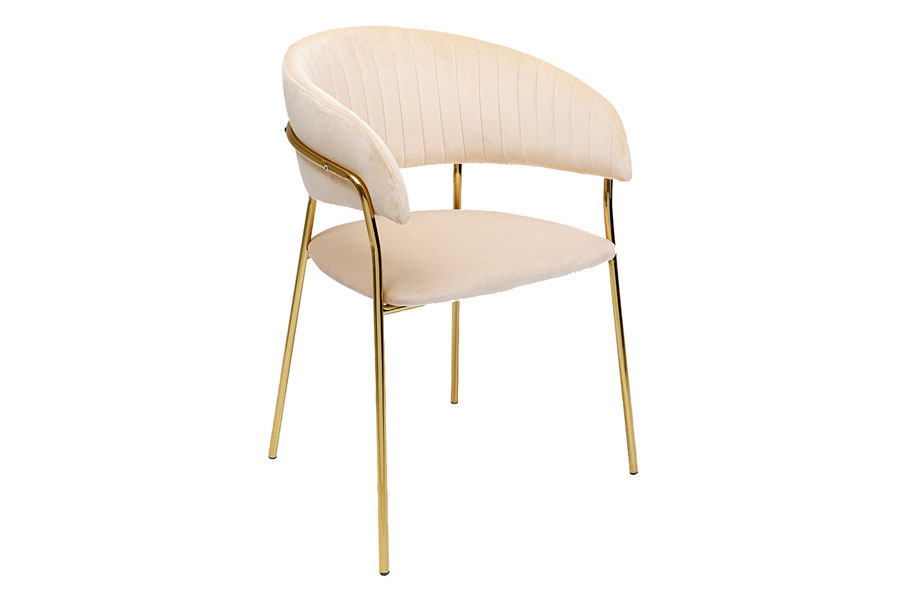 ベルクリーム ダイニングチェア（2脚セット） - ダイニングチェアの