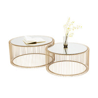 ワイヤーホワイト (2/Set) ローテーブル/コーヒーテーブル - ロー