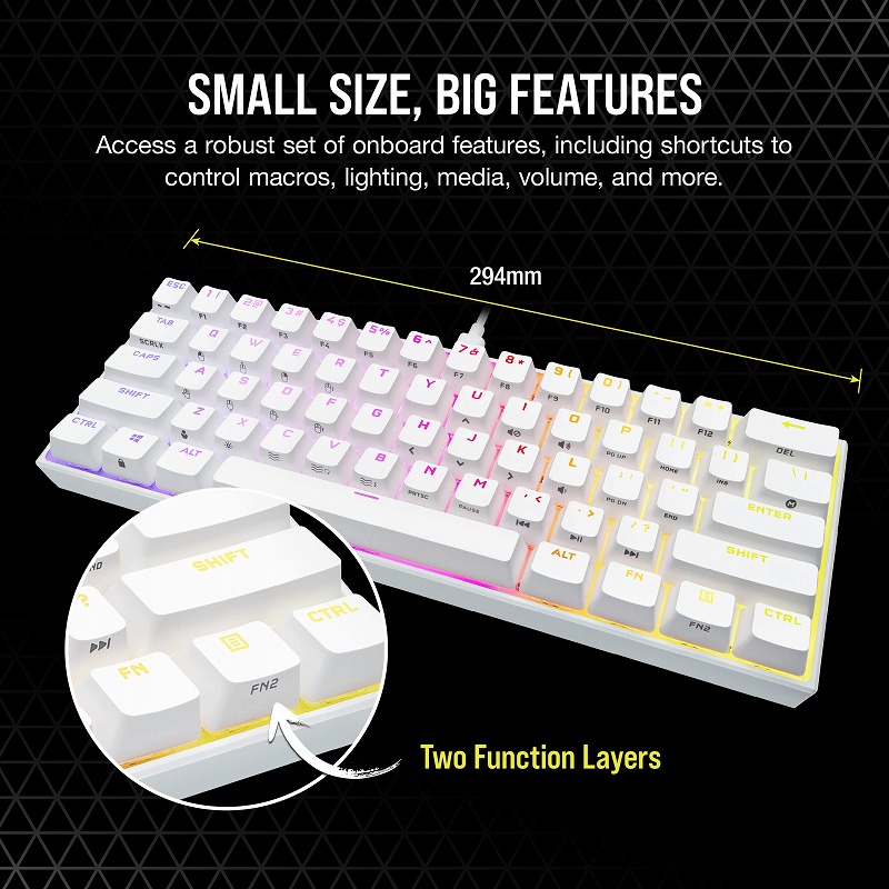 K65 RGB MINI WHITE | 株式会社リンクスインターナショナル