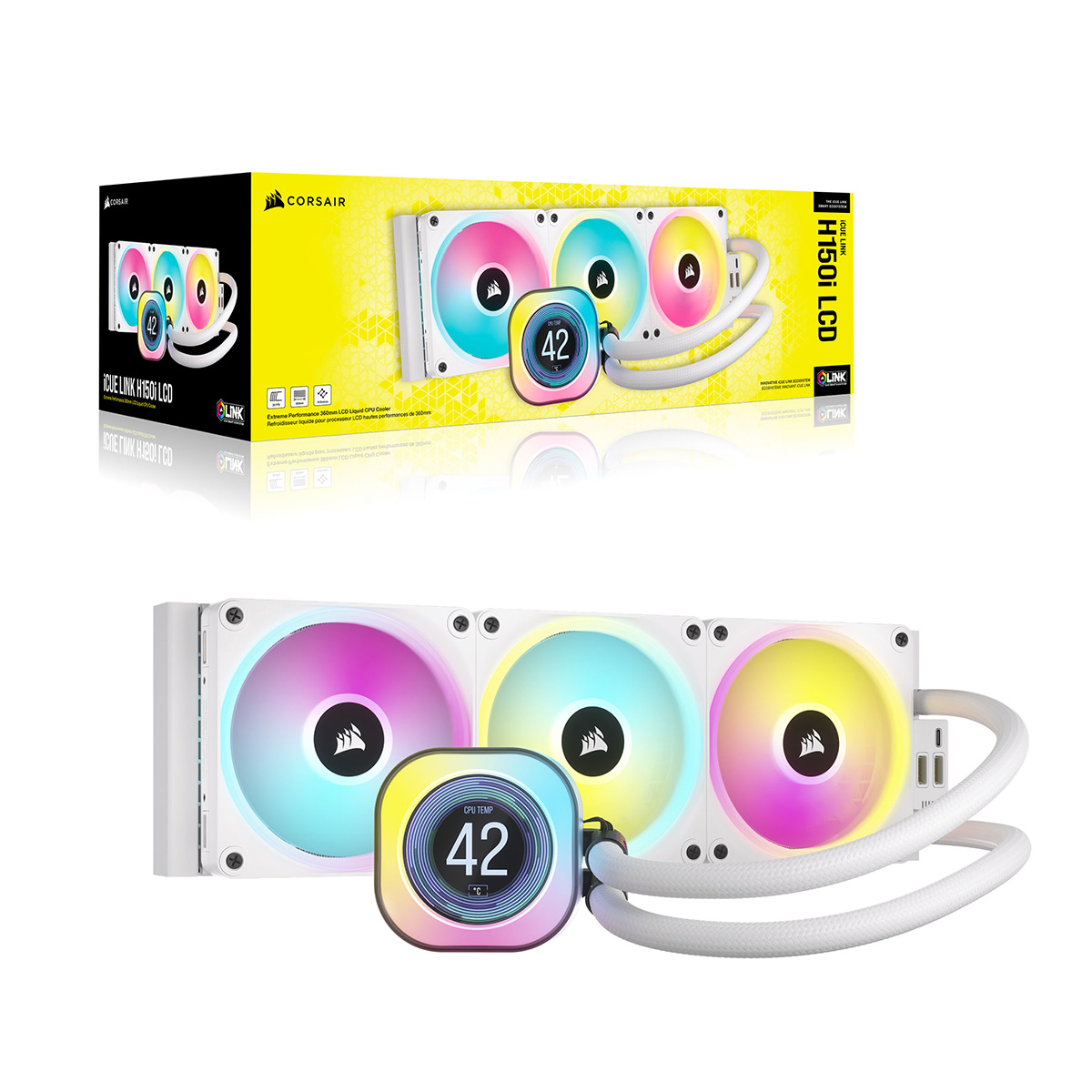 iCUE LINK H150i LCD WHITE | 株式会社リンクスインターナショナル