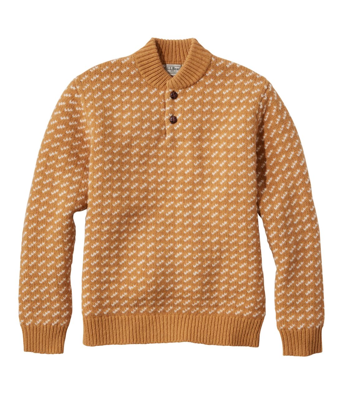 メンズ ビーンズ・クラシック・ラグ・ウール・セーター、ヘンリー