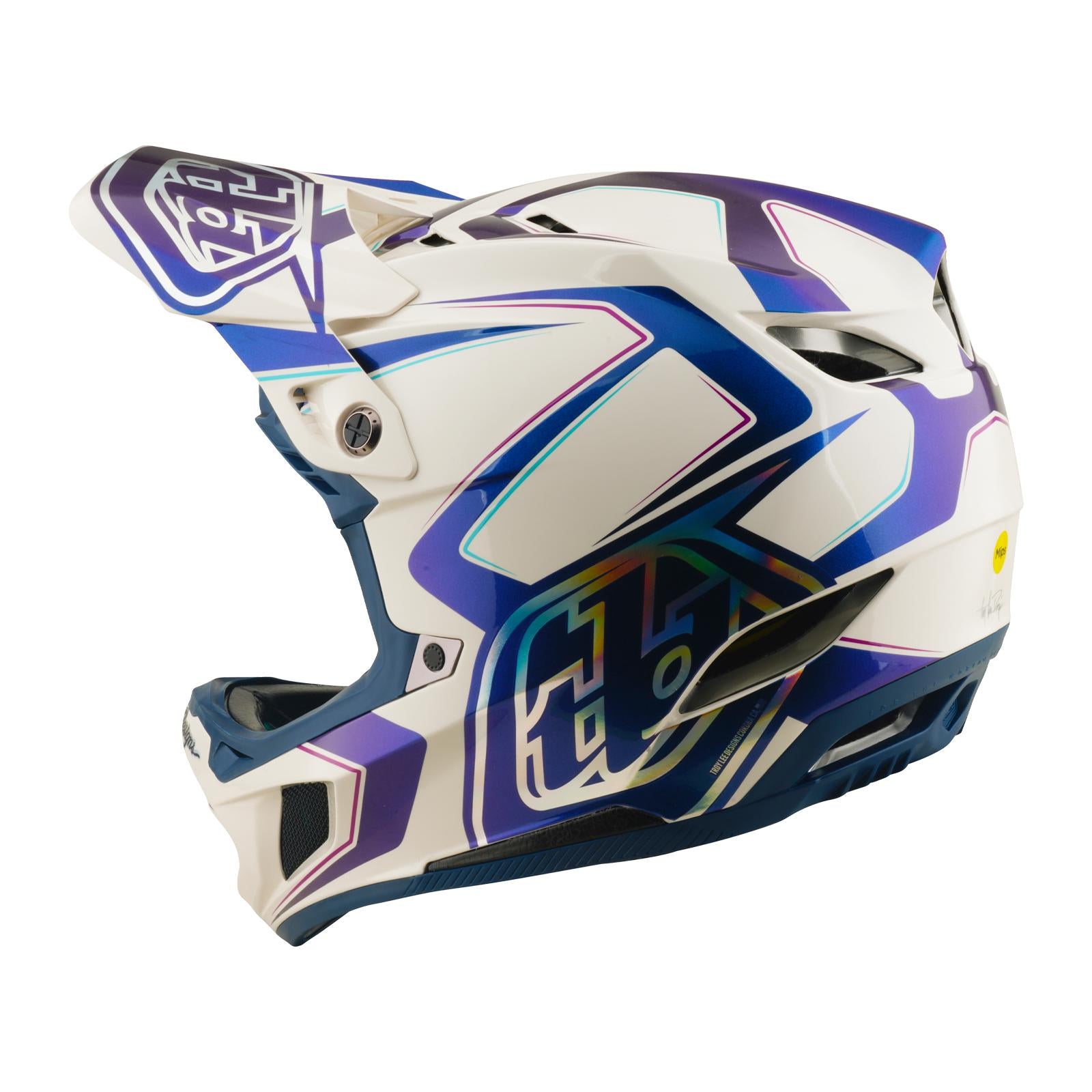 TLD 26.1 D4 AS Composite Helmet / Flared White/Indigo