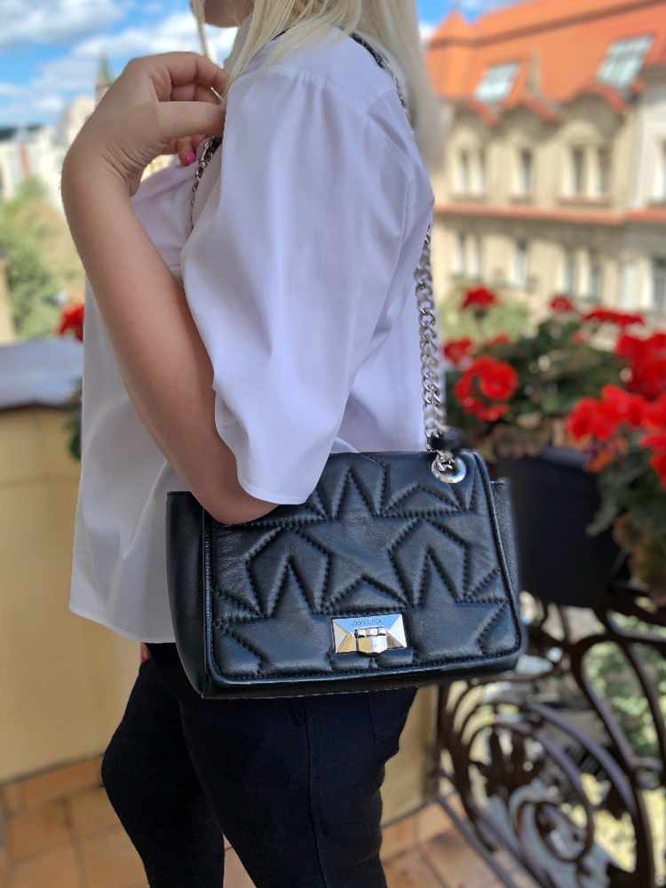 Jimmy Choo - Helia S Star Matelassé Nappa Shoulder Bag with Strap