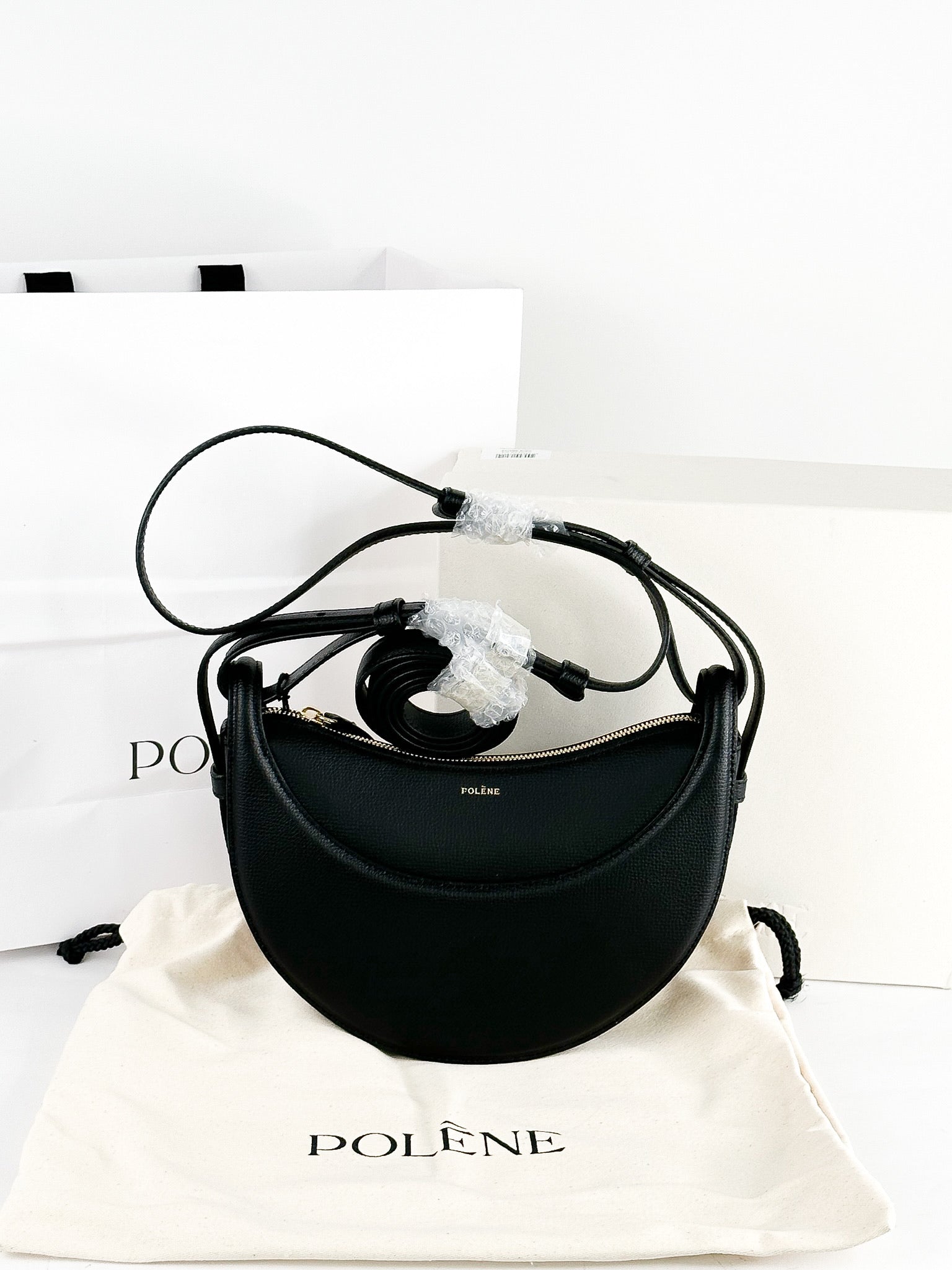 Polene Numero Dix Textured Black – Luxury Lane