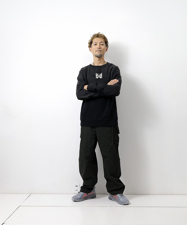 ニードルズ/Needles Deconstructed Sweat Shirt - Cotton French Terry