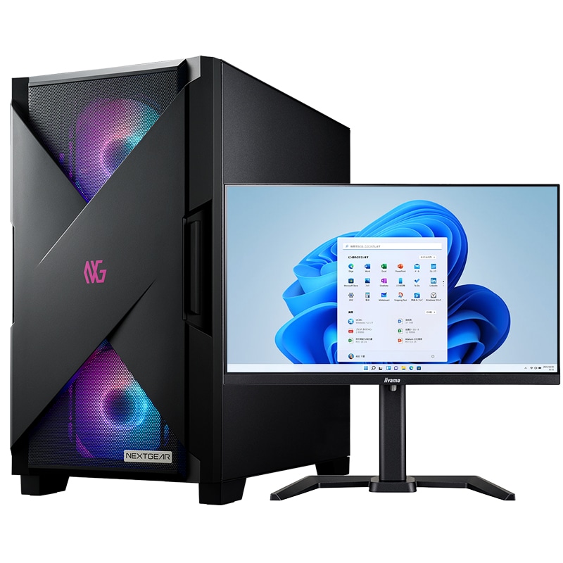 NEXTGEAR JG-A7G6T(ゲーミングモニター1枚セット)│デスクトップ