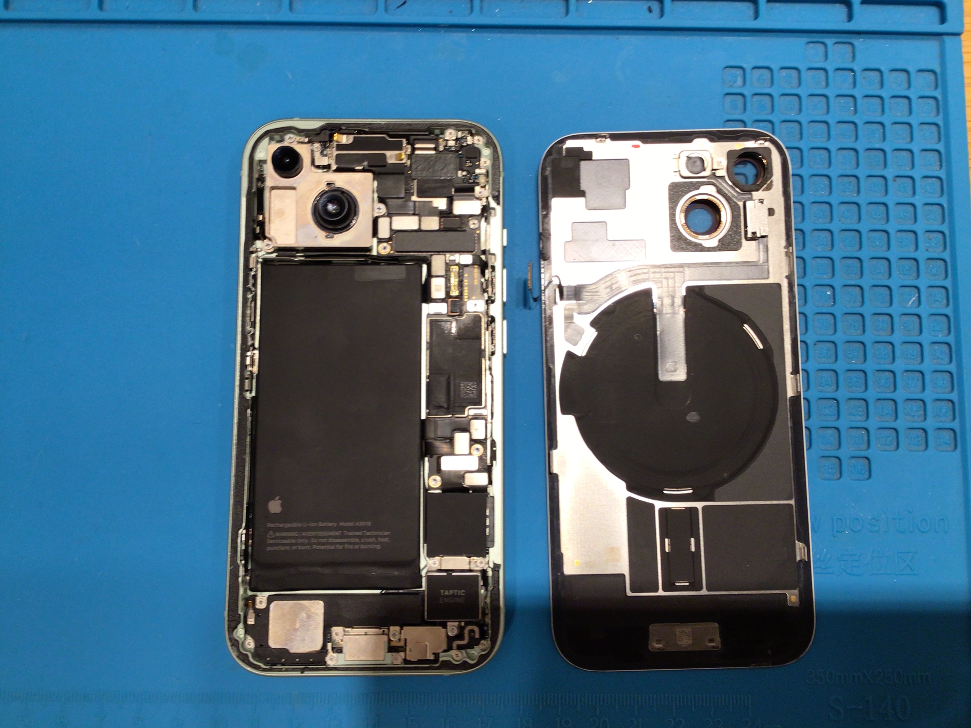 iPhone15のバッテリーを交換しました-モバイアス 町田店