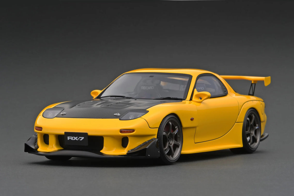 Ignition Model 1:18 Mazda RX-7 (FD3S) RE-Amemiya in Yellow – Model