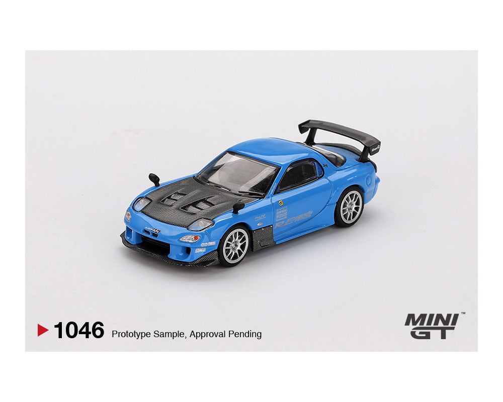 MINI GT 1:64 Mazda RX-7 (FD3S) RE Amemiya in Light Blue – Model