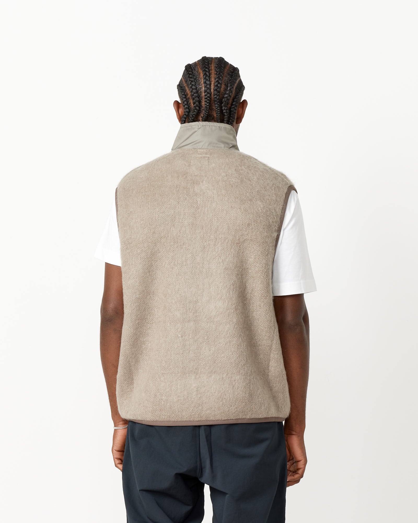 Zip-Up Mohair Vest