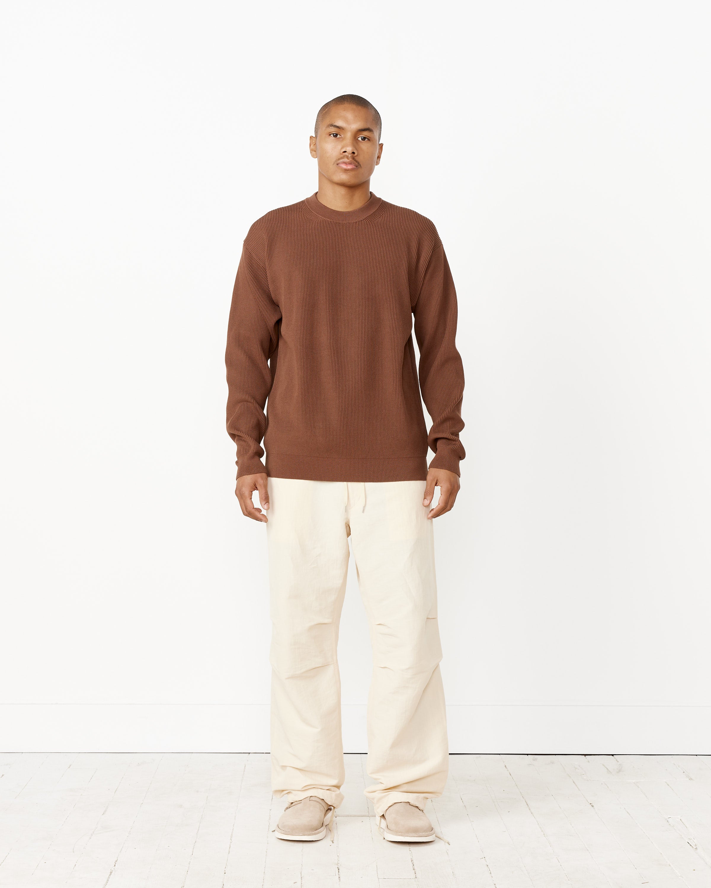Super Hard Twist Rib Knit Pullover