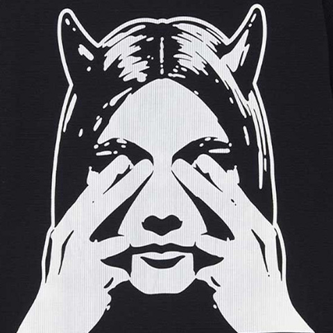 HYSTERIC GLAMOUR ヒステリックグラマー 02241CH08 SEE NO EVIL シャツ