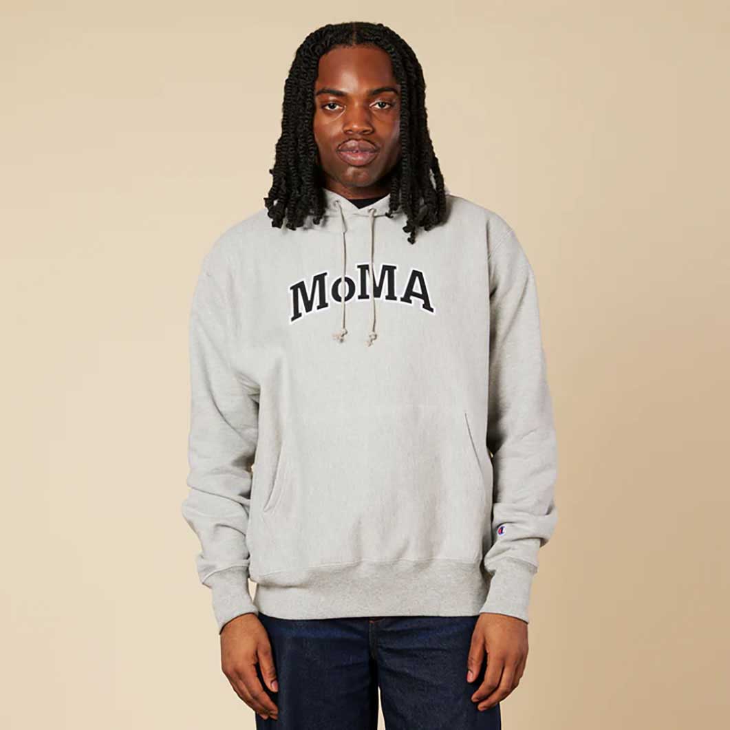 Champion フーディー MoMA Edition グレー M(M グレー)：ファッション