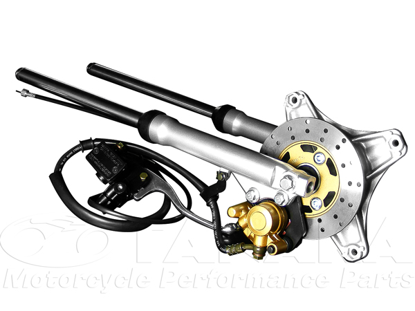 114Wダックス用 Φ26フロントフォーク 右側ディスクブレーキキット