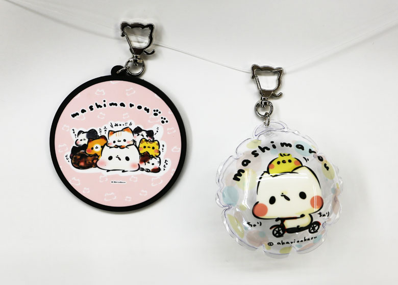 キーホルダーとしても使える】ラバーコースター 90mm×96mm