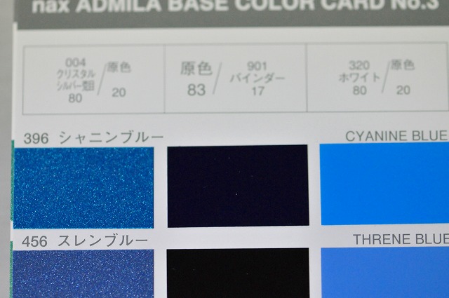 日本ペイント 1液ベースコート型特殊アクリル樹脂塗料、アドミラの