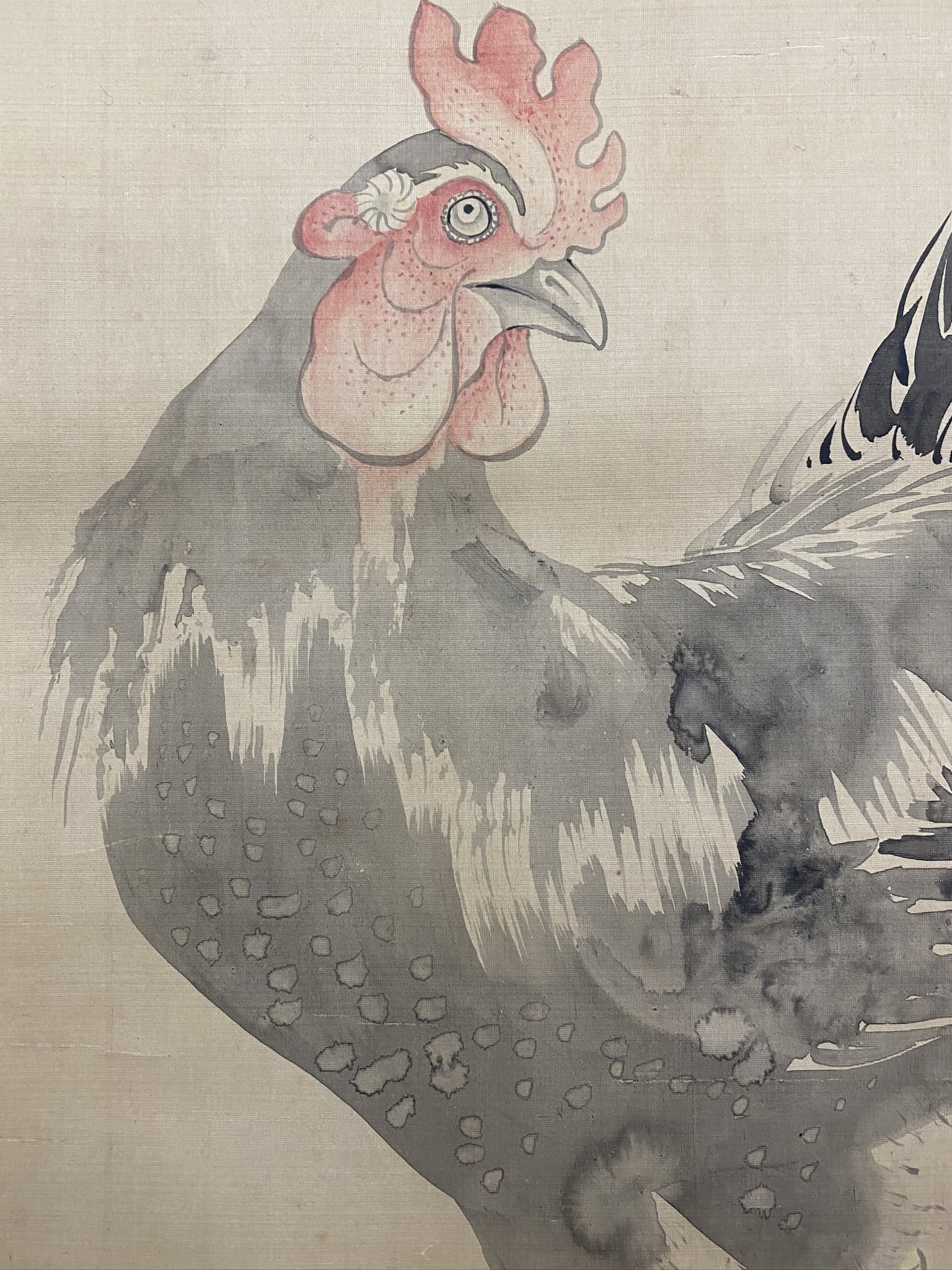 曾我蕭白 鶏図｜古美術・掛け軸の販売・買取・鑑定-松本松栄堂