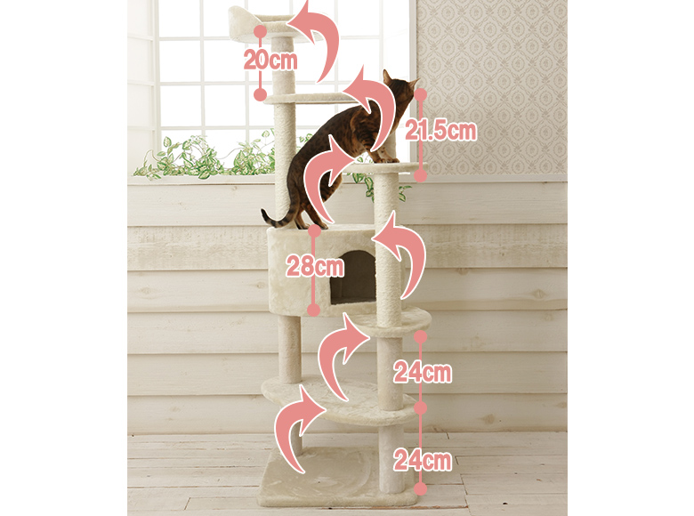 Mauタワー ミルキーエッグ 据え置き（中型・大型） キャットタワー専門