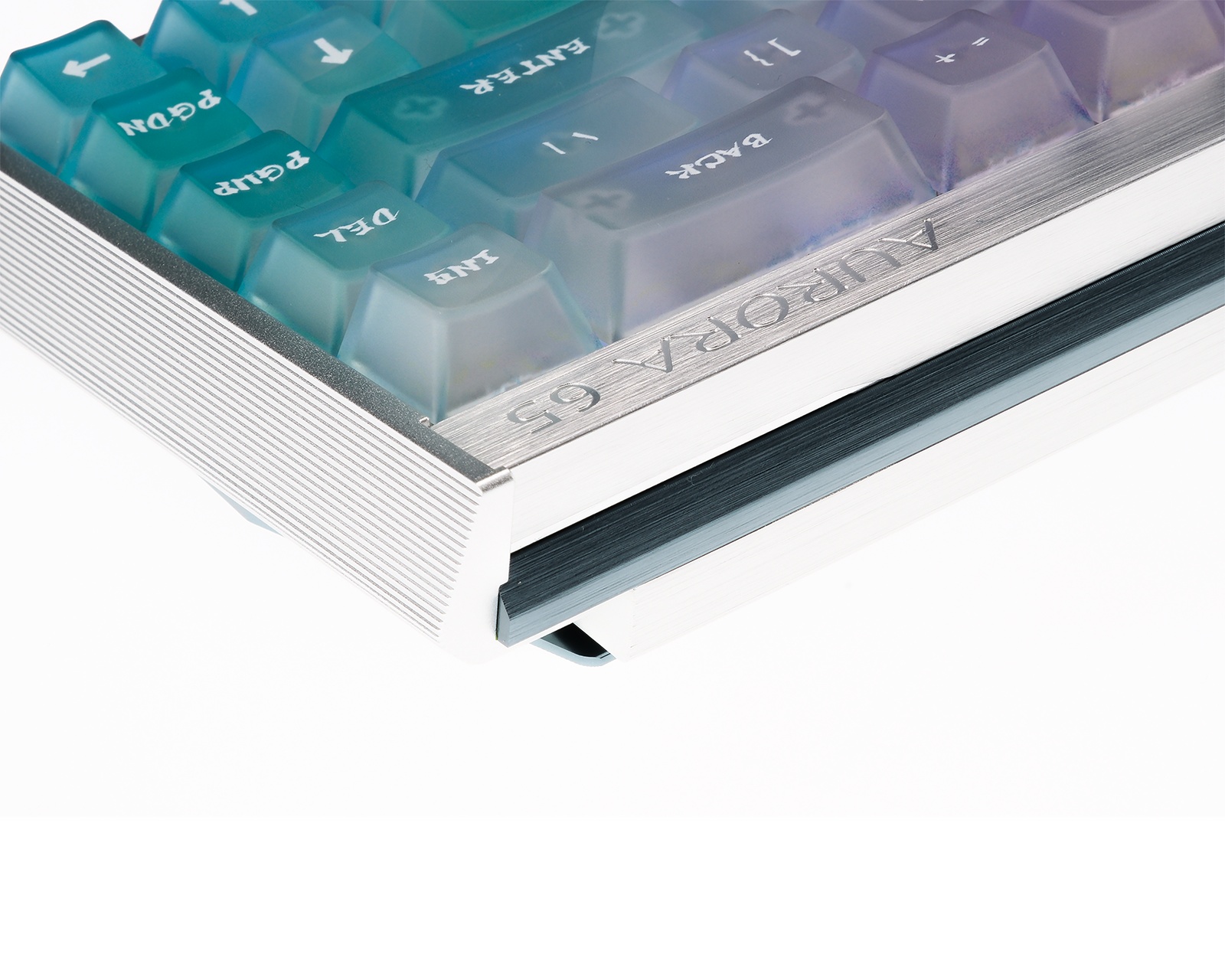 IPI Aurora 65 HE Keyboard - Silver/Blue - MaxGaming.com