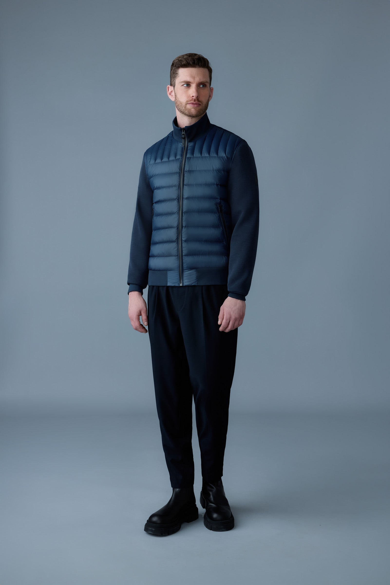 Collin-R, Nano down mixed media bomber jacket | Mackage® US