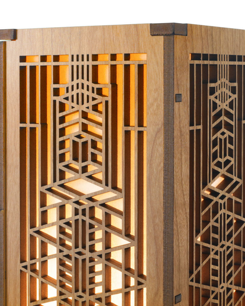 Frank Lloyd Wright Robie Art Glass Lightbox Accent Lamp | Maclin