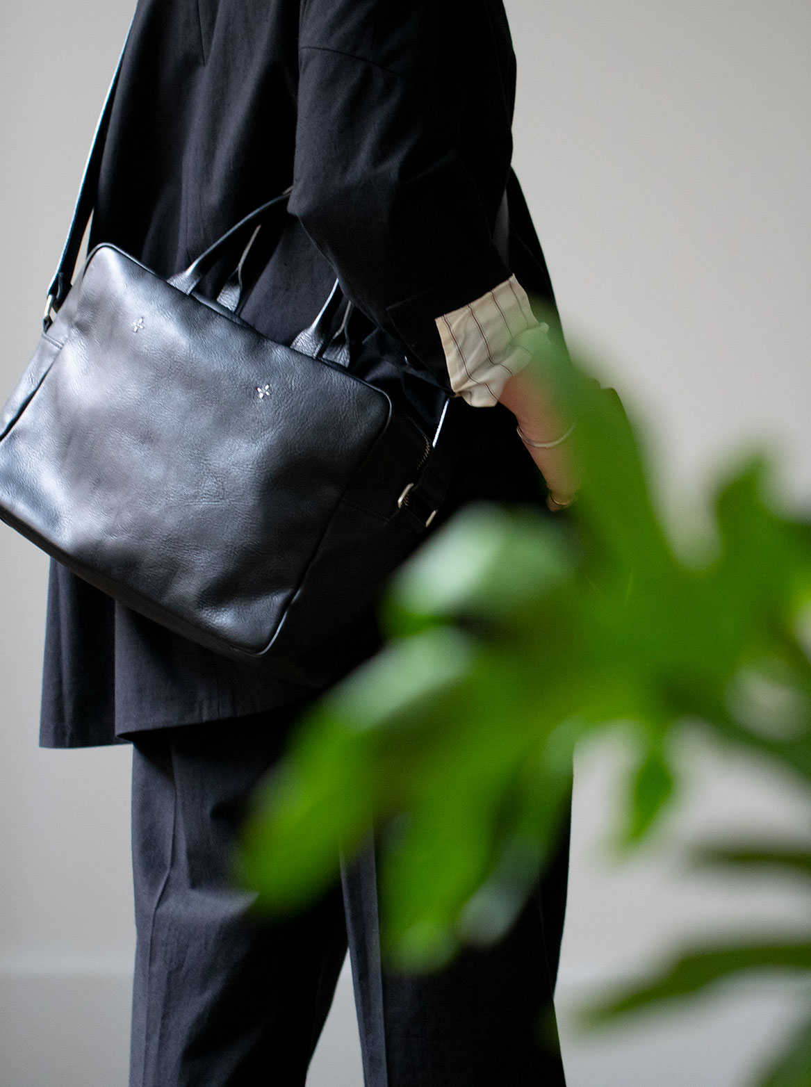 予約】「おかかえバッグ」ブラック「okakaebag」soutiencollar（ステン