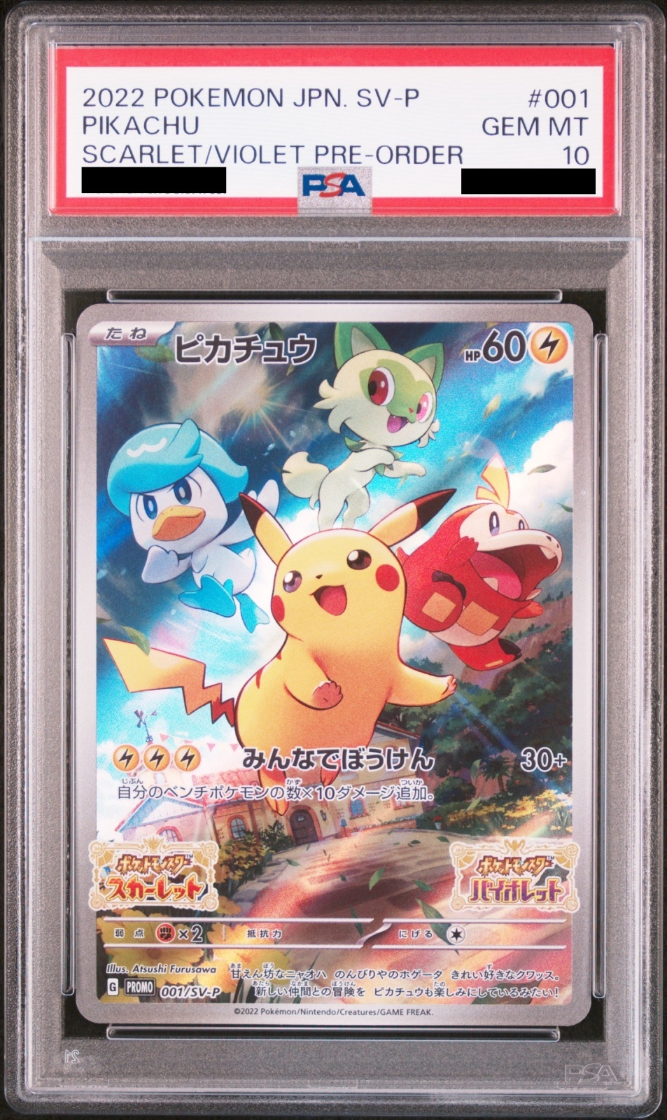 K.B】2019 ピカチュウ プロモカード PSA10 #407 ピカチュウ